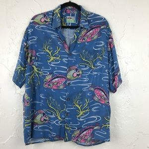 Reyn Spooner Men’s Vintage Fish Print Button Down